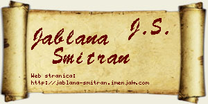 Jablana Šmitran vizit kartica